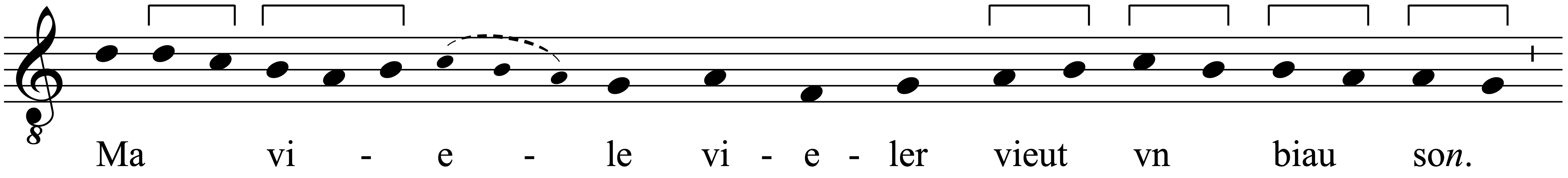 Work musical notation